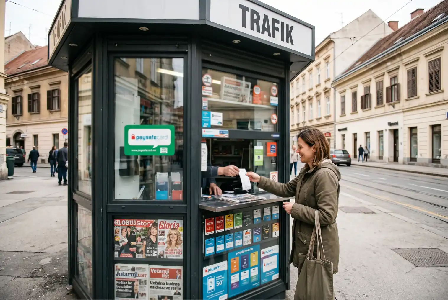 Kupnja paysafecard bona na prodajnom mjestu u Hrvatskoj